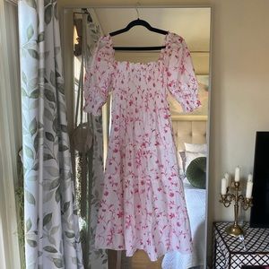 The Nesli Nap Dress in Rose Botanical